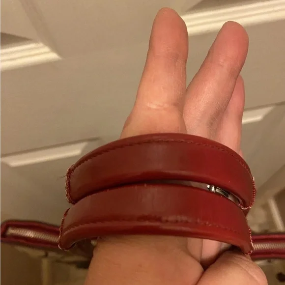 Coach Red and Brown Signature Tote - Picture 10 of 16